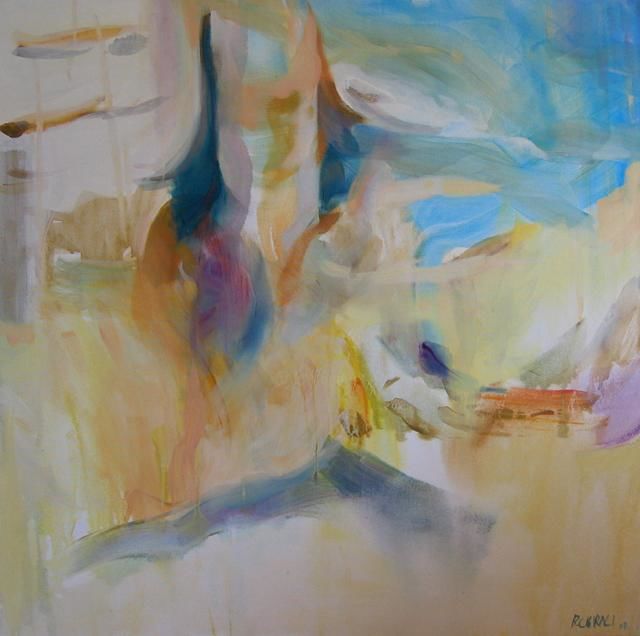 Pittura intitolato "movimento" da Bahar Chirali, Opera d'arte originale
