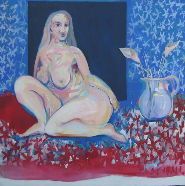 Painting titled "ev" by Bahar Chirali, Original Artwork