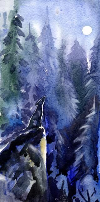 Painting titled "Loneliness/Одиночес…" by Veronikam..., Original Artwork
