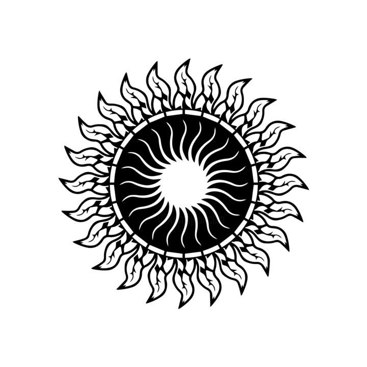 Цифровое искусство под названием "sun" - Николай Чайко, Подлинное произведение искусства, Цифровая живопись