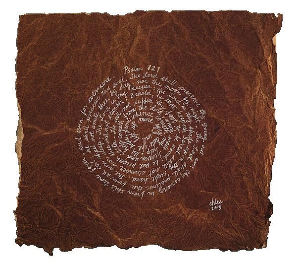 Peinture intitulée "The 121st Psalm" par Chlee, Œuvre d'art originale,