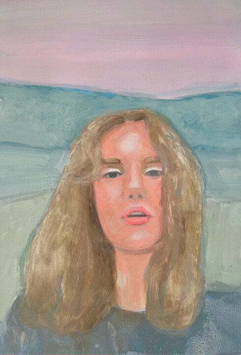 Pintura titulada "Louise" por Chloé Kaemmerer, Obra de arte original, Oleo