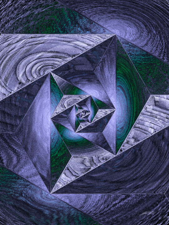 Digital Arts titled "Suite Fibonacci" by Chmidis, Original Artwork, Digital Painting