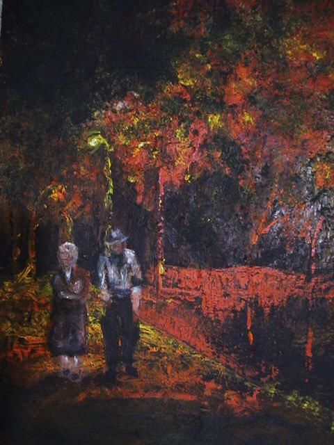 Painting titled ""Central Park in Au…" by Chohbe, Original Artwork