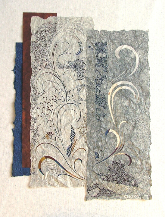 Handwerk mit dem Titel "ki-itu" von Choko Nakazono, Original-Kunstwerk