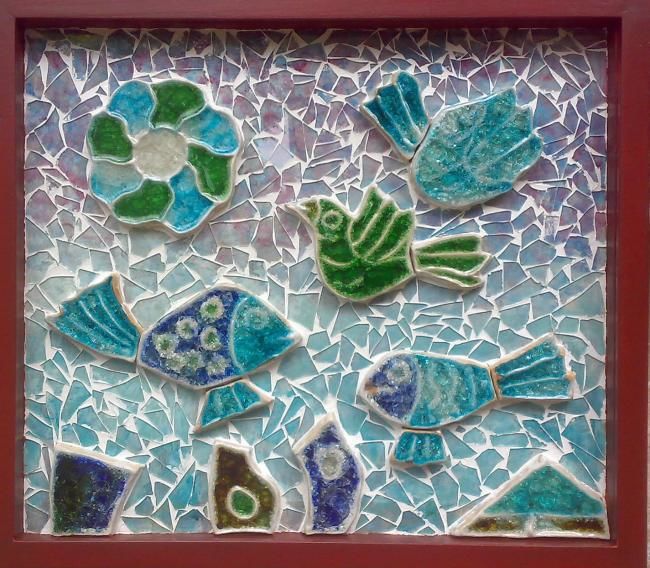 Γλυπτική με τίτλο "UNDER WATER FISH" από Karoonamoorthy N, Αυθεντικά έργα τέχνης, Κεραμικά