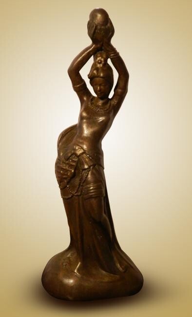 Скульптура под названием "Fisher Girl, origin…" - Chong En Cao, Подлинное произведение искусства, Литьё