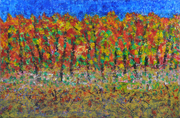 Painting titled "035 Fall Colors" by Chowdary V Arikatla, Original Artwork