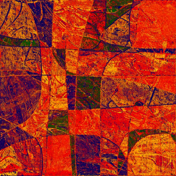 Arts numériques intitulée "0187 Abstract Thoug…" par Chowdary V Arikatla, Œuvre d'art originale, Peinture numérique