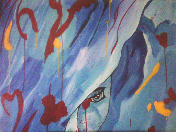 Ζωγραφική με τίτλο "abstract 1" από Χρηστος Παπαναστασίου, Αυθεντικά έργα τέχνης, Ακρυλικό Τοποθετήθηκε στο Ξύλινο φορείο σκ…