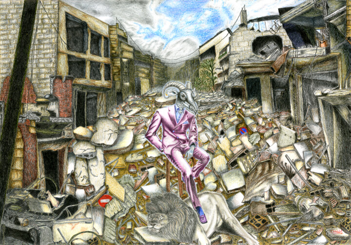 Dessin intitulée "La victoire" par Chrice Mayouma, Œuvre d'art originale, Crayon