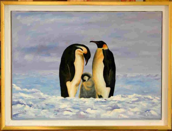 Pingouins Sur La Banquise Painting By Chris B Artmajeur Pingouins Sur La Banquise Painting By Chris B Artmajeur