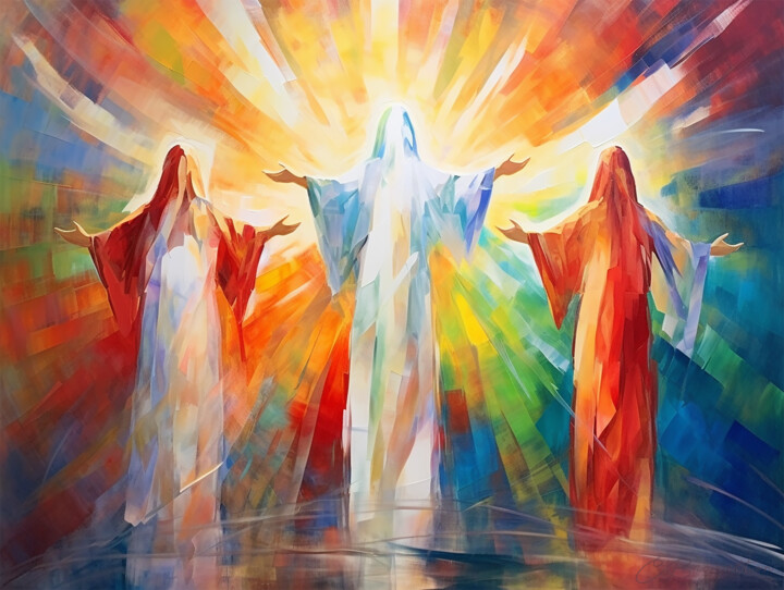 Printmaking titled "The Transfiguration" by Chris Brazelton, Original Artwork, Digital Print