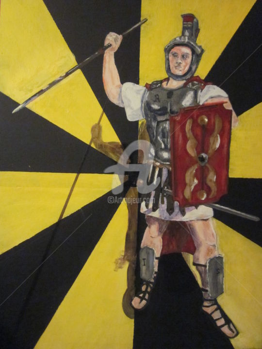 Malerei mit dem Titel "roman-centurian.jpg" von Chris Cooper, Original-Kunstwerk, Acryl