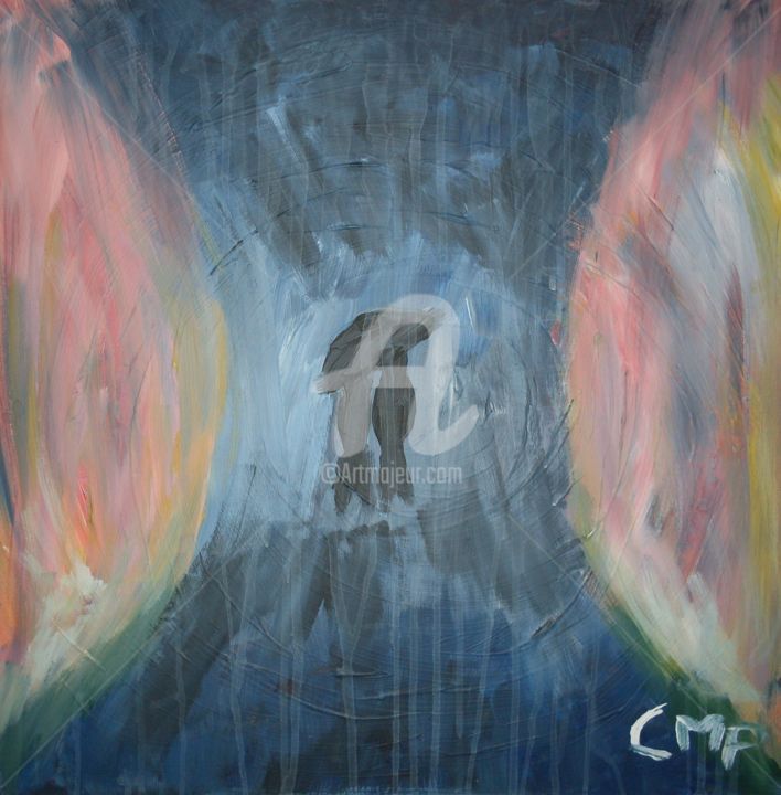 Painting titled "love-the-world-in-r…" by Chris Damen, Original Artwork, Acrylic