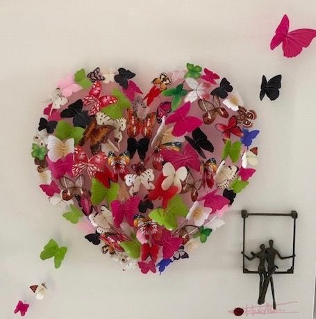 Sculpture intitulée "Love heart" par Chris Guerin, Œuvre d'art originale