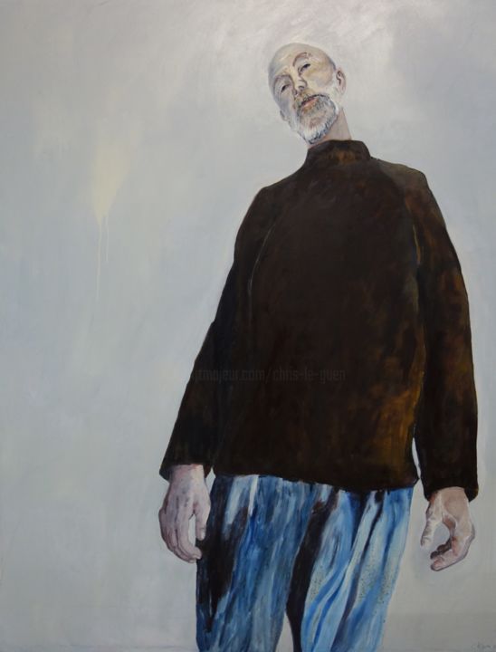 Pintura titulada "Thierry" por Chris Le Guen Drianne, Obra de arte original, Oleo Montado en Bastidor de camilla de madera