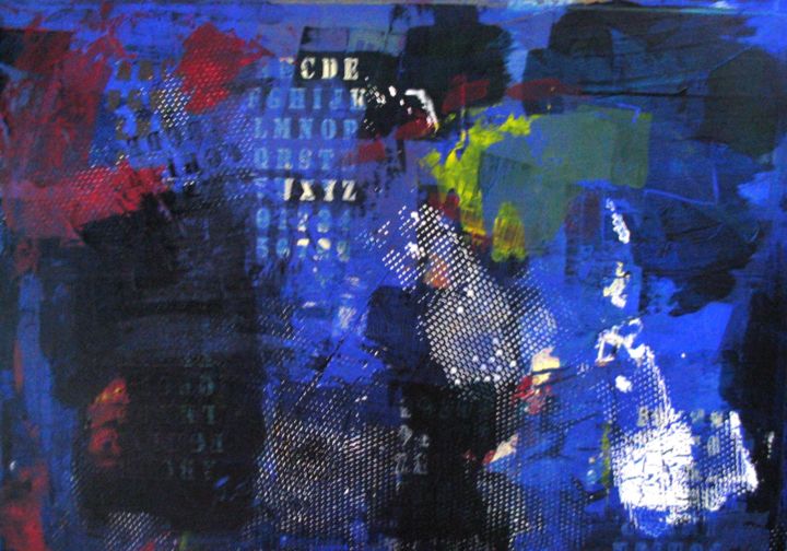 Картина под названием "N°22 In Between" - Chris Le Guen Drianne, Подлинное произведение искусства, Другой Установлен на Дере…