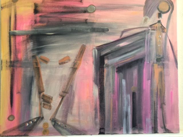 Pittura intitolato "CINEMA" da Chris Oven, Opera d'arte originale,