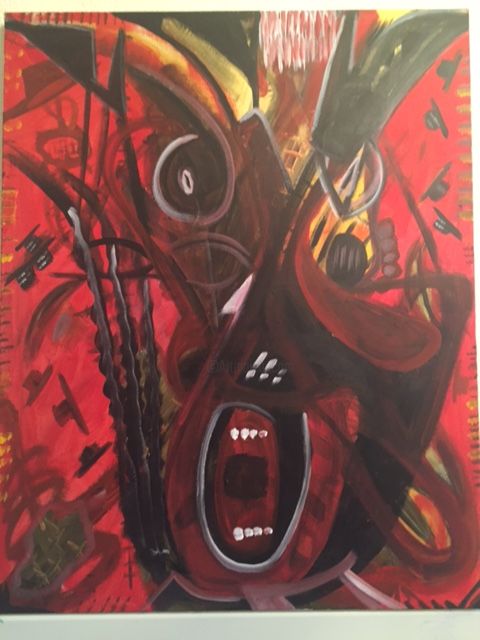 Pittura intitolato "HEY!!" da Chris Oven, Opera d'arte originale,