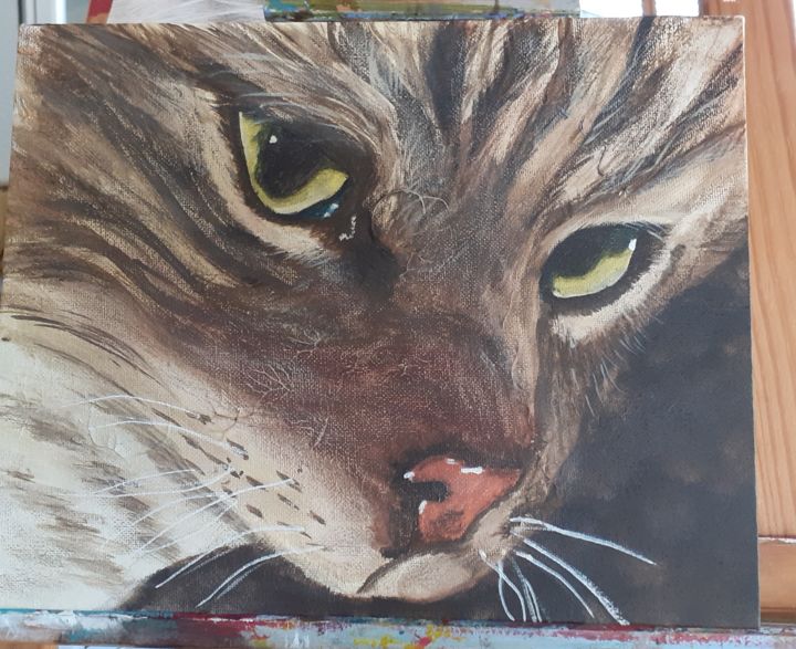 Chat Sauvage Painting By Chris D Artmajeur Chat Sauvage Painting By Chris D Artmajeur