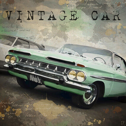 Photography titled "Vintage car 6" by Chris Lenoire, Original Artwork, Digital Photography
