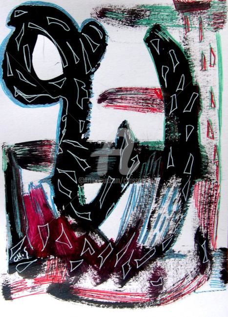 Peinture intitulée "Truc Légend2" par Chris.Sopena, Œuvre d'art originale
