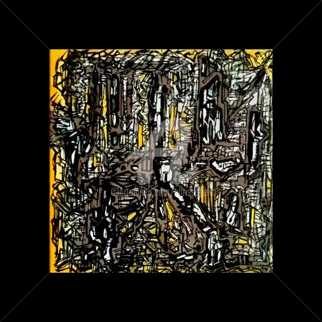 Peinture intitulée "Labyrinthe" par Chris.Sopena, Œuvre d'art originale, Acrylique