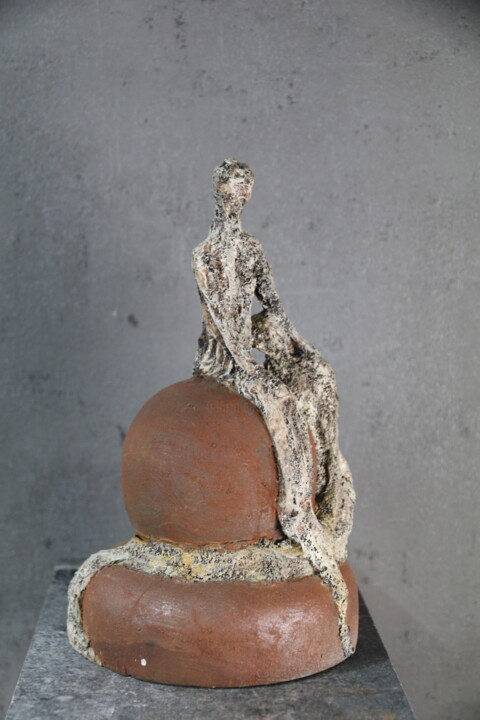 Sculpture intitulée "Skulptur 680 (Liebe…" par Christa Riemann, Œuvre d'art originale, Bois