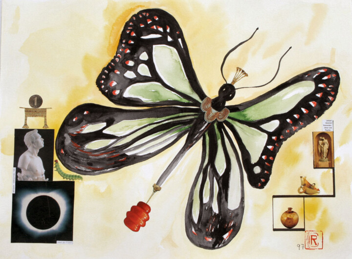 Obrazy i ryciny zatytułowany „Schmetterling” autorstwa Christa Von Kortzfleisch, Oryginalna praca, Nadruk