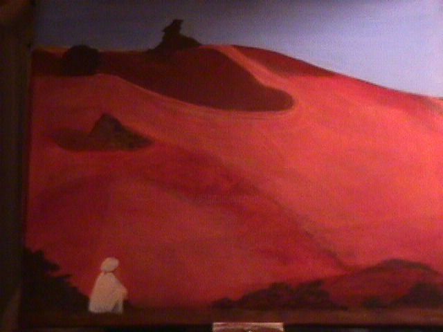 Peinture intitulée "desert" par Christa Daulon-Dubourdieu, Œuvre d'art originale
