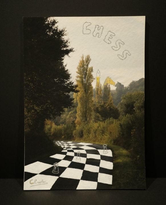 Peinture intitulée "CHESS" par Christac, Œuvre d'art originale, Acrylique