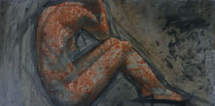 Peinture intitulée "huile, femme" par Christophe Cassan, Œuvre d'art originale, Huile