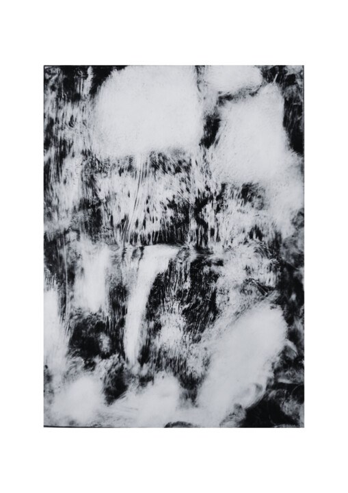 Obrazy i ryciny zatytułowany „MONOTYPE 5” autorstwa Christelle Charras, Oryginalna praca, Monotypia Zamontowany na Panel dre…