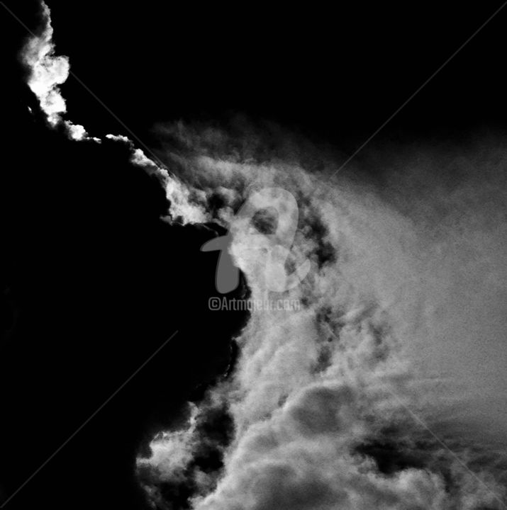 Fotografía titulada "Abstract clouds II" por Christelle Crokaert, Obra de arte original