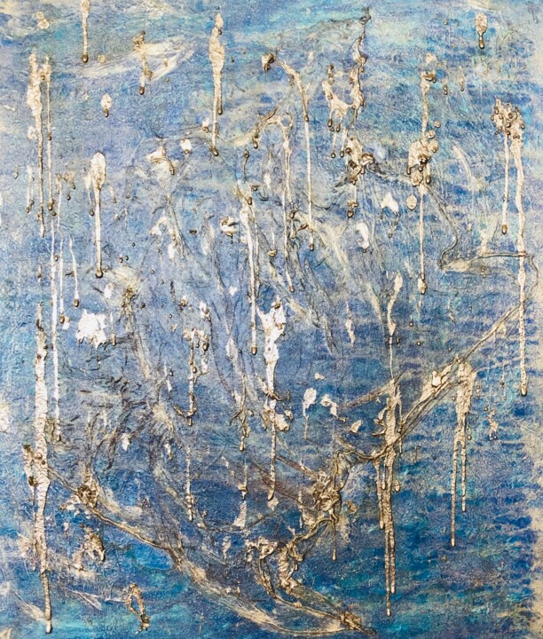 Peinture intitulée "Le dégel" par Christelle Robert, Œuvre d'art originale, Acrylique Monté sur Châssis en bois