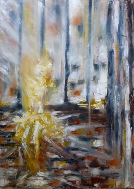 Peinture intitulée "La danseuse" par Christelle Veron Cherbonnier, Œuvre d'art originale