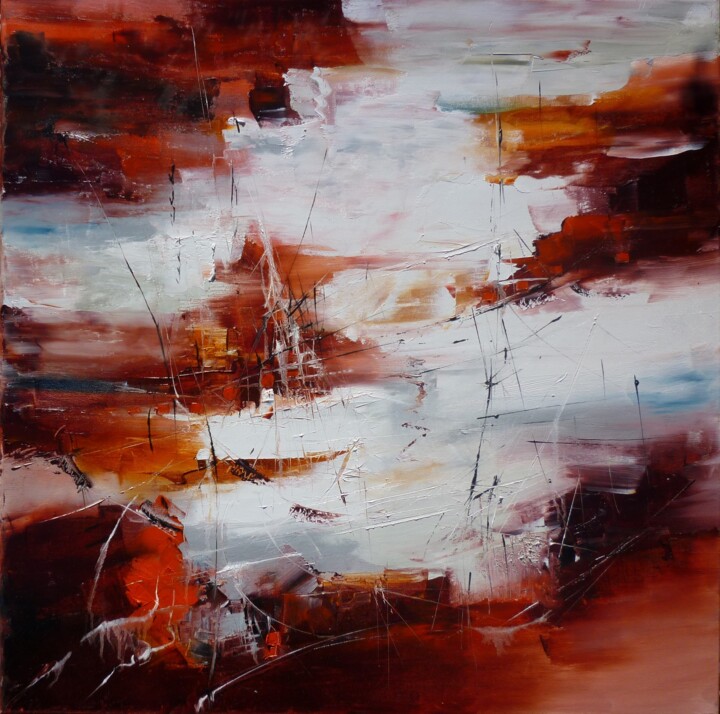 Painting titled "L'appel du large" by Christelle Veron Cherbonnier, Original Artwork