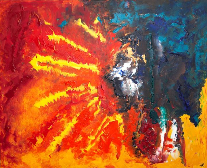 Painting titled "Mélasse" by Christelle Huillery, Original Artwork, Acrylic