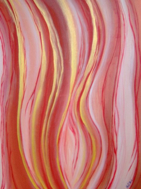 Peinture intitulée "Transition" par Christelle, Œuvre d'art originale,