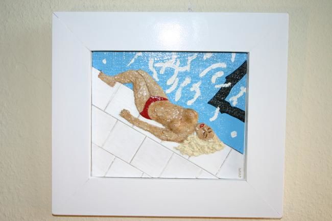Sculpture intitulée "Swimming Pool" par Christiaan Veldhuis, Œuvre d'art originale