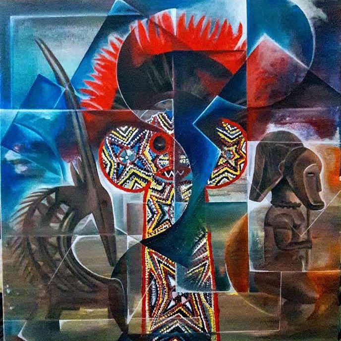 Painting titled "Transmutation reve…" by Ayem, Original Art, Acrylic