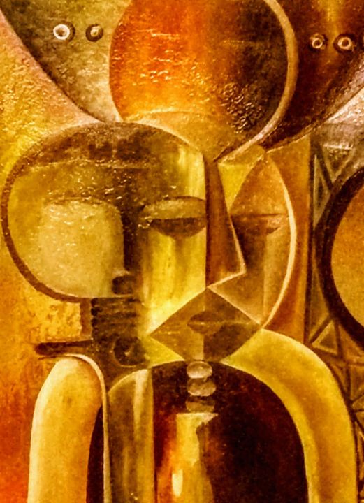 Painting titled "Roots" by Ayem, Original Art, Oil