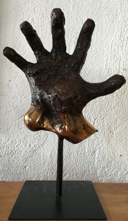 Sculpture titled "bronzes-48.jpg" by Christian Bader, Original Artwork, Metals