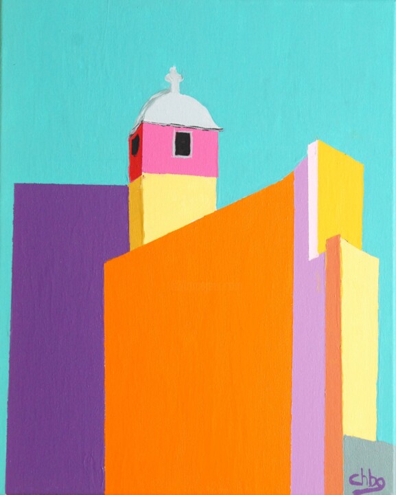 Painting titled "Citadelle_013" by Christian Bailly-Grandvaux, Original Artwork, Acrylic