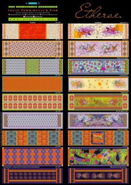 Arte têxtil intitulada "21 DOUBLE SCARVES D…" por Christian Boulad (Xian), Obras de arte originais