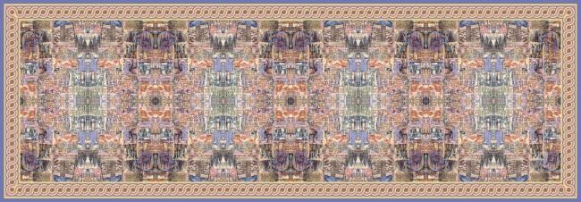 Arte têxtil intitulada "Iberia : (Impressio…" por Christian Boulad (Xian), Obras de arte originais