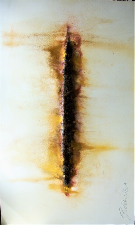 Картина под названием "sans titre 115" - Christian Gaufreteau, Artiste-Jardinier, Подлинное произведение искусства, Пигменты…