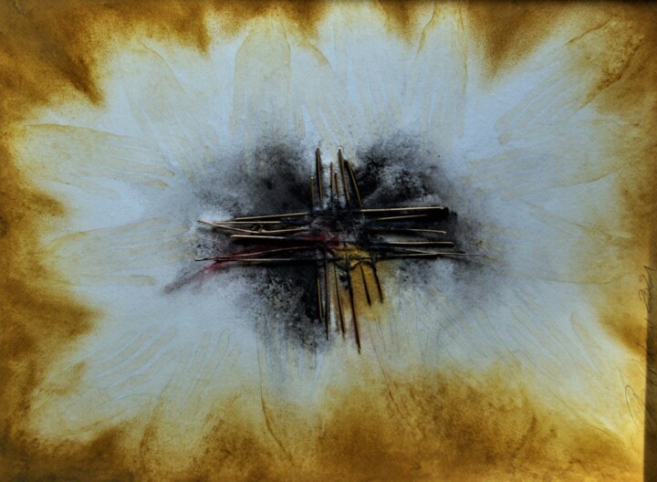 Картина под названием "Mano 2" - Christian Gaufreteau, Artiste-Jardinier, Подлинное произведение искусства, Пигменты Установ…