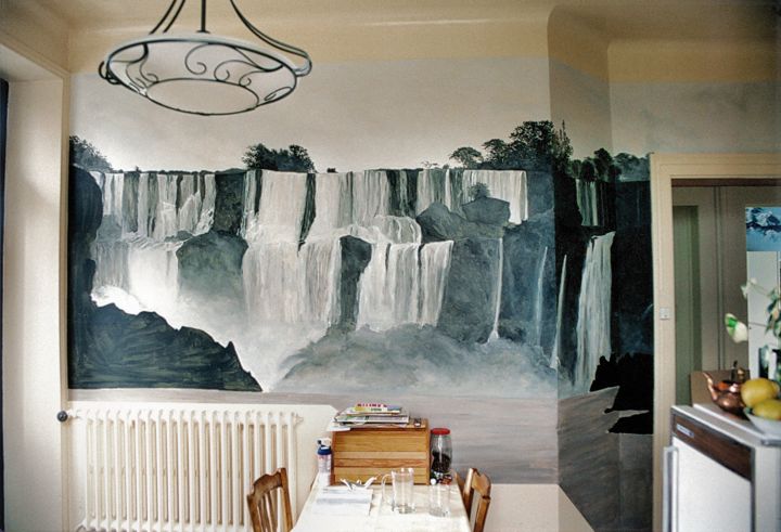 Malarstwo zatytułowany „Foaming kitchen” autorstwa Christian Girault, Oryginalna praca, Akryl